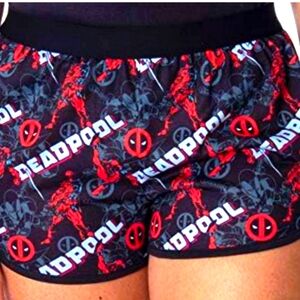 Marvel Deadpool Shorts Costume Lounge Sleepwear Geek Culture Preppy Comics